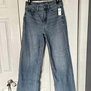 Old Navy Blue Flare Wide Leg Jeans